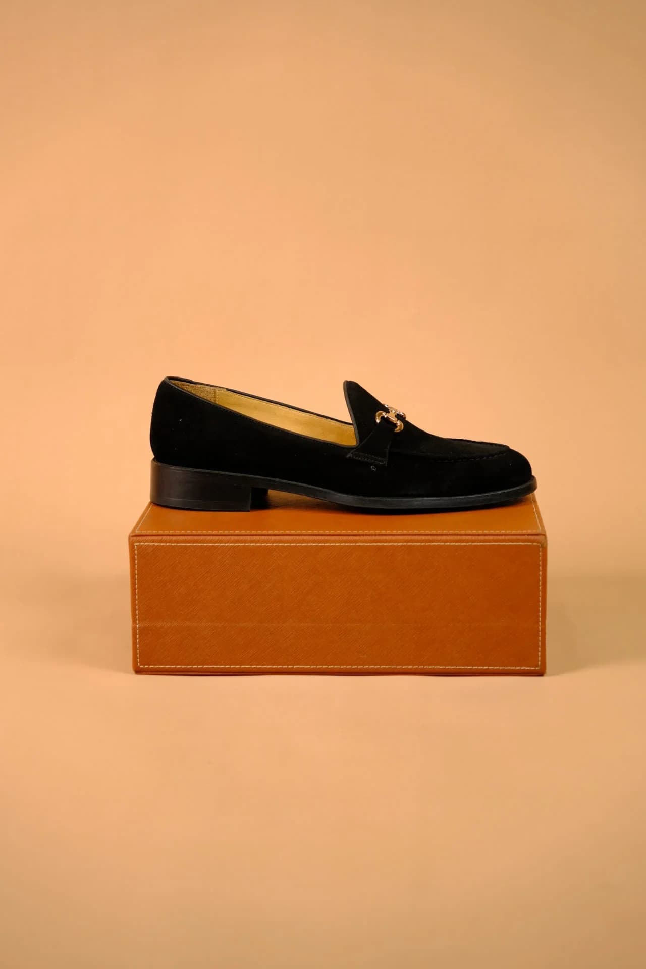 Horsebit Suede