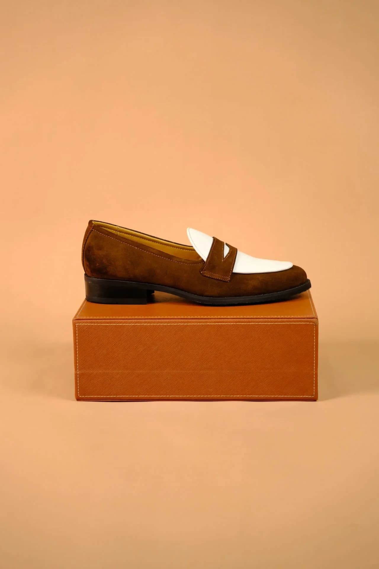 Penny Suede brown-white